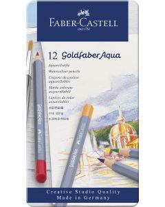 CREIOANE COLORATE AQUARELLE 12 CULORI GOLDFABER CUT. METAL FABER