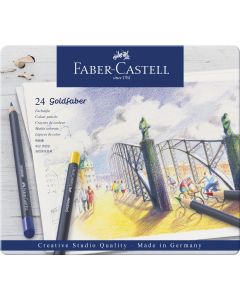 CREIOANE COLORATE 24 CULORI GOLDFABER CUTIE METAL FABER-CASTELL