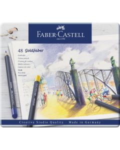 CREIOANE COLORATE 48 CULORI GOLDFABER CUTIE METAL FABER-CASTELL