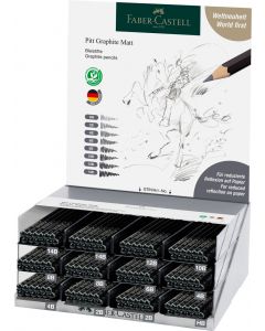 DISPLAY 144 BUC CREION GRAFIT MAT PITT FABER-CASTELL