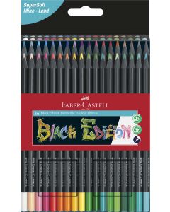 CREIOANE COLORATE 36 CULORI BLACK EDITION FABER-CASTELL