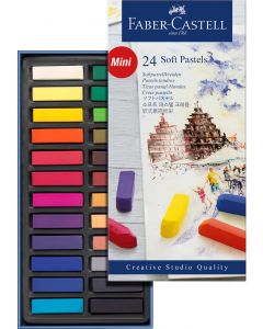 CREIOANE PASTEL SOFT MINI 24 CULORI FABER-CASTELL