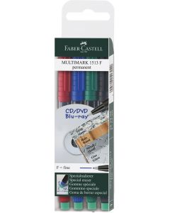MARKER PERMANENT SET 4 F MULTIMARK FABER-CASTELL