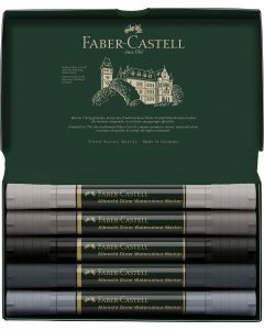 SET 5 MARKERE SOLUBILE TONURI DE GRI A.DURER FABER-CASTELL