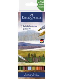 MARKER SOLUBIL 2 CAPETE SET 6 BUC TOSCANA GOLDFABER FABER-CASTELL