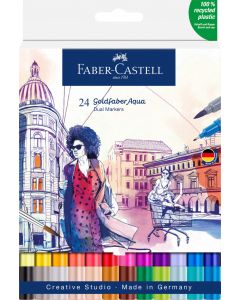 MARKER SOLUBIL 2 CAPETE SET 24 BUC CANDY SHOP GOLDFABER FABER-CASTELL