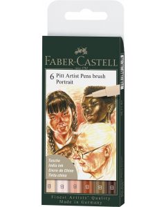 PITT ARTIST PEN SET 6 BUC PORTRET FABER-CASTELL