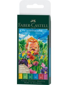 PITT ARTIST PEN SET 6 BUC CULORI PRIMAVARA 2022 FABER-CASTELL