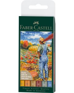 PITT ARTIST PEN SET 6 BUC CULORI TOAMNA 2022 FABER-CASTELL