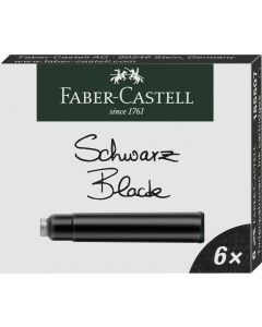 CARTUSE CERNEALA MICI NEGRE 6 BUC/CUTIE FABER-CASTELL