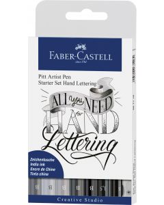 PITT ARTIST PEN SET CALIGRAFIC 8 BUC FABER-CASTELL