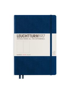 CAIET A5 VELIN COP. RIGIDA ALBASTRU NAVY LEUCHTTURM