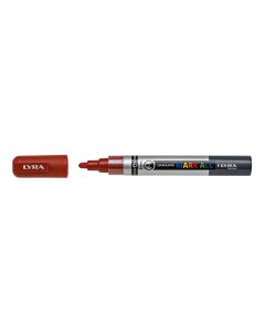 Marker LYRA Graduate Mark All, pe baza de apa, varf 2mm, pentru orice suprafata - maro