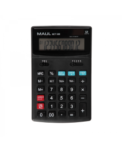 Calculator de birou MAUL MCT500, 12 digits, functie Check and Correct - negru
