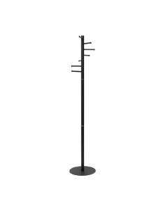 Cuier cu 7 agatatori, suport pentru umbrele, din metal, MAUL Caurus- negru