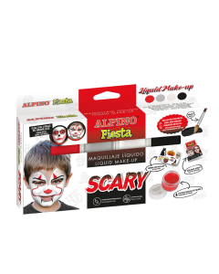 Set ALPINO Scary Liquid Make-up, 4 culori  x 10gr + pensula