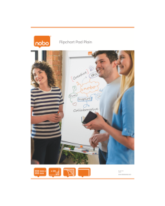 Hartie pentru flipchart NOBO, 65x95.5 cm, 20 coli, simpla