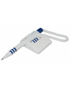 Pix cu suport autoadeziv si snur, orizontal, Office Products - corp alb/albastru - scriere albastra