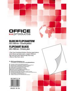 Rezerva hârtie pentru flipchart, 70g/mp, 65x100cm, 50coli/top, Office products - velina