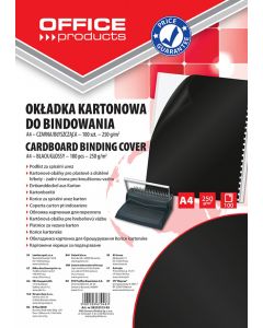 Coperta carton lucios 250g/mp, A4, 100/top, Office Products - negru