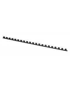 Inele plastic 8 mm, max 45 coli, 100buc/cut, Office Products - negru
