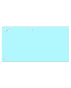 Separatoare biblioraft, carton 190 g/mp, 105 x 240mm, 100 buc/set, Office Products Duo - albastru