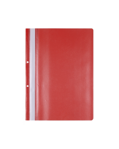 Dosar plastic PP cu sina, cu gauri, grosime 100/170 microni, Office products - rosu