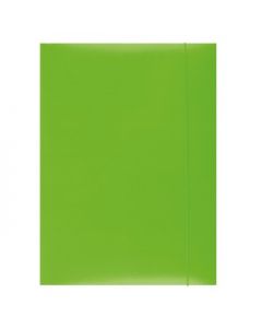 Mapa din carton plastifiat cu elastic, 300gsm, Office Products - verde