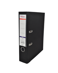 Biblioraft plastifiat 7,5 cm Optima Classic A4- negru