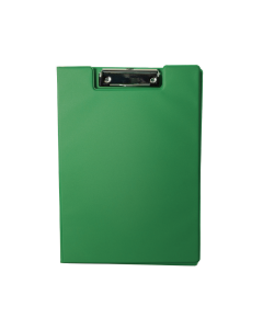 Clipboard dublu A4, plastifiat PP, Optima - verde
