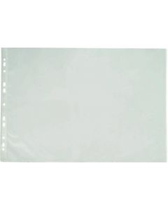 Folie protectie pentru documente A3 portret, 90 microni, 25/set, Optima - transparent
