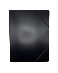 Mapa plastic cu elastic pe colturi, 400 microni, Optima - negru