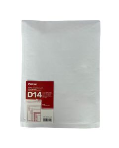Plic antisoc D14, 200x275mm - ext., 180x265mm - int., lipire siliconica, 10 buc/set, Optima - alb