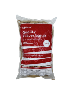 Elastice pentru bani, 60% cauciuc, 500gr./punga, D 70, grosime 5mm x 1.5mm, Optima - natural