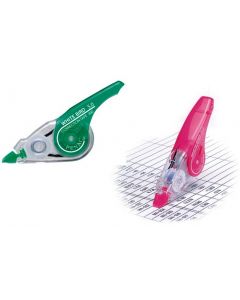 Dispenser cu banda corectoare PENAC White Bird, 5mm x 8m - capac culori asortate