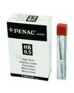 Mine pentru creion mecanic 0,5mm, 12/set, PENAC - H