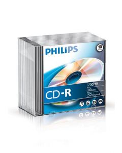 CD-R 700MB-80min Slimcase, 52x, PHILIPS
