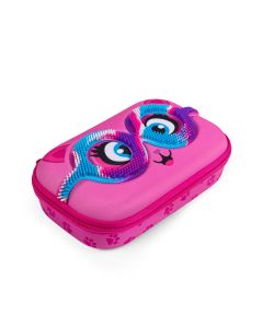 Penar cu fermoar ZIPIT Sensory Storage Box - Pink Kitty