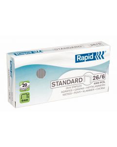 Capse Rapid Standard, 26/6, 2-20 coli, 5000 buc/cutie