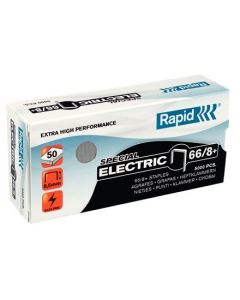Capse Rapid Super Strong, 66/8+, pentru capsator electric, 5000 buc/cutie