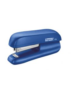 Capsator plastic Rapid F5, 10 coli, cutie, albastru