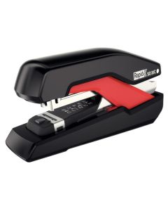 Capsator metalic Rapid Supreme Omnipress SO30, 30 coli, capsare plata, cutie, rosu-negru - half stri