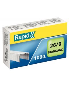 Capse Rapid Standard, 26/6, 2-20 coli, 1000 buc/cutie