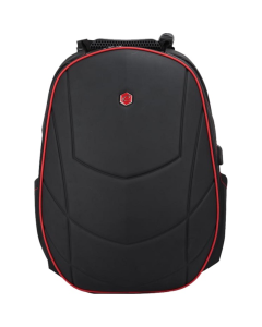 Rucsac BESTLIFE Gaming Assailant, 50x32x23cm, compartiment laptop 17 inch anti-vibratie, negru/rosu
