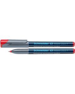 Universal permanent marker SCHNEIDER Maxx 222 F, varf 0.7mm - rosu
