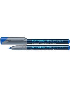 Universal permanent marker SCHNEIDER Maxx 222 F, varf 0.7mm - albastru