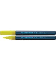 Marker cu vopsea SCHNEIDER Maxx 271, varf rotund 1-2mm - galben