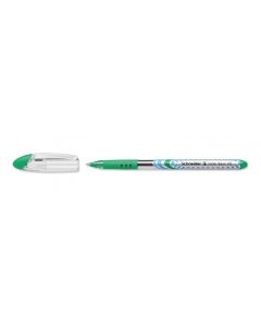 Pix SCHNEIDER Slider Basic XB, rubber grip, varf 1.4mm - scriere verde deschis