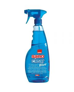 Detergent pentru geamuri, oglinzi, obiecte ceramica si portelan, 1 litru, SANO - albastru