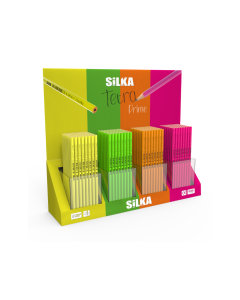 Display creioane, 4culori x 72buc(288buc)/display, SILKA Tetra Prime